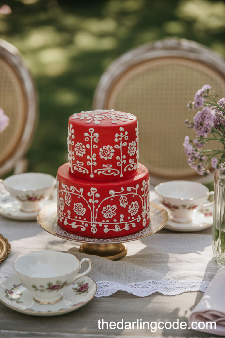red wedding cake ideas