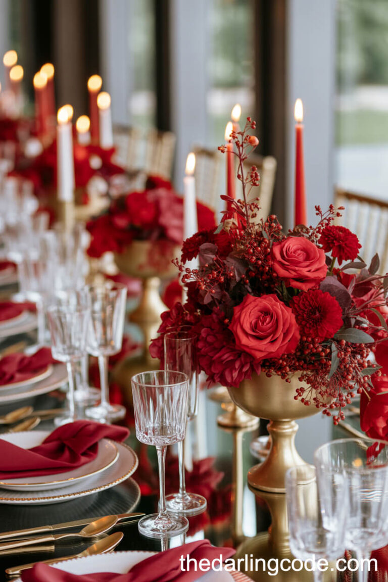 red wedding decorations