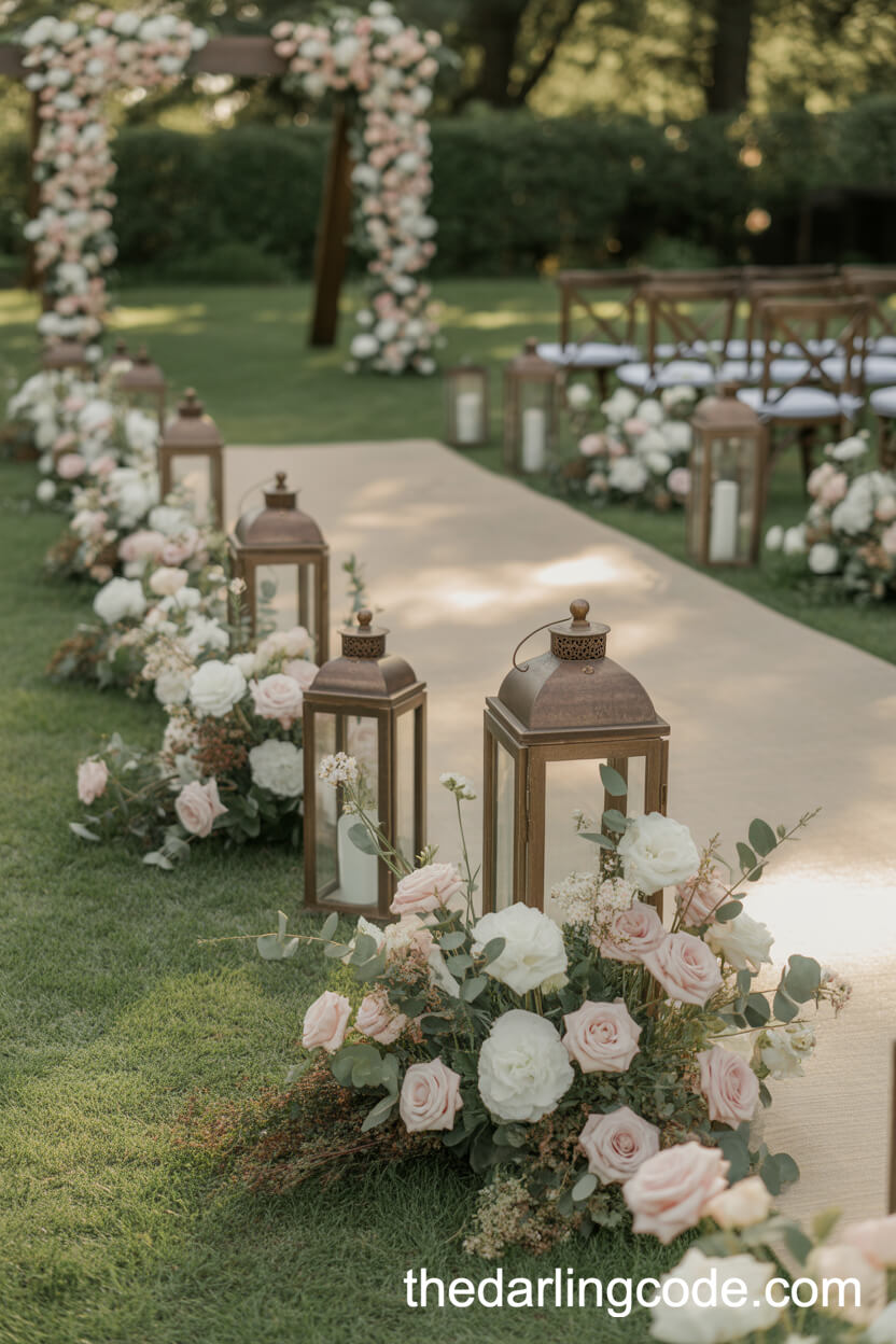 Blush Pink And Ivory Romantic Garden Wedding Colors