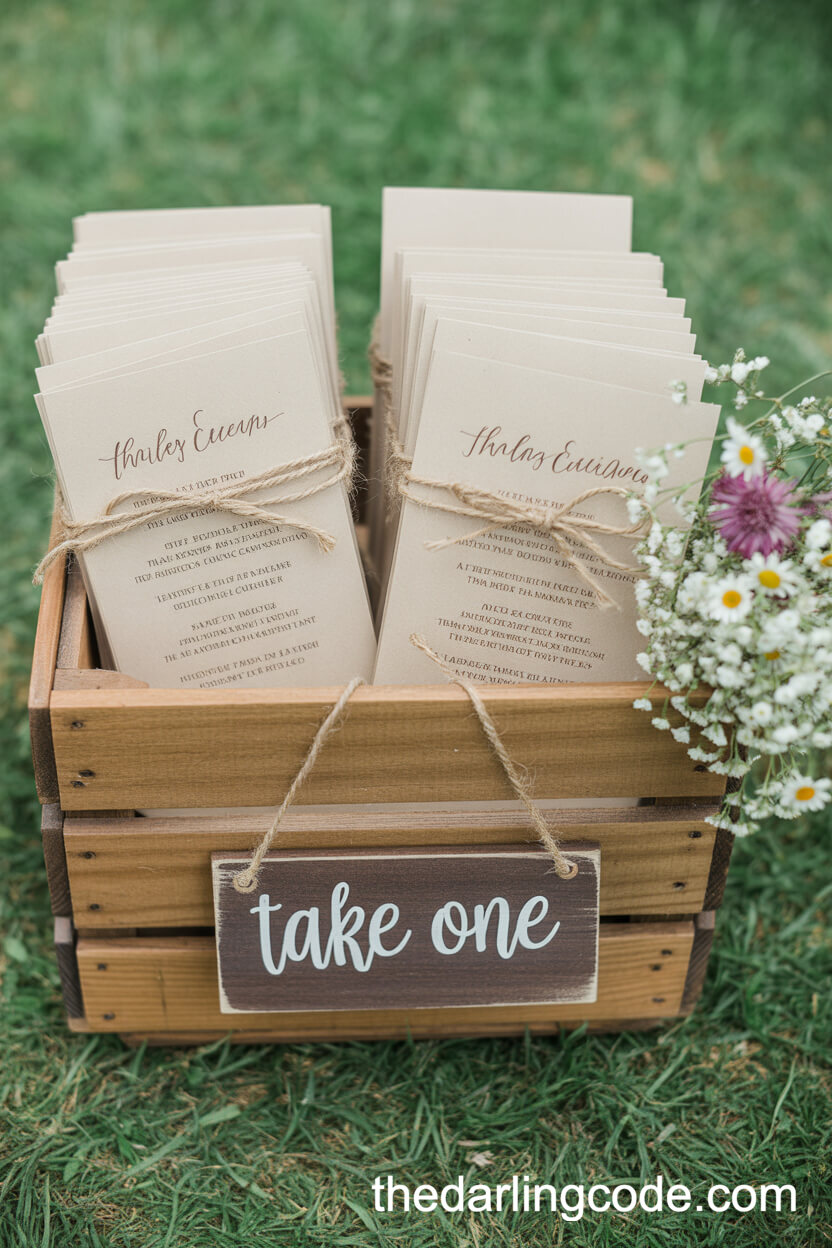 Personalized Ceremony Programs In Crate