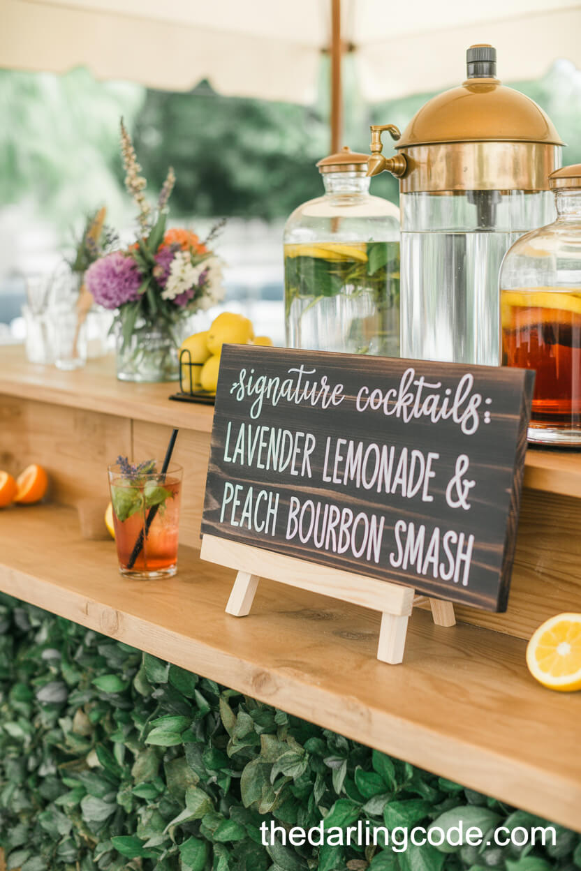 Reclaimed Wood Signature Cocktail Bar