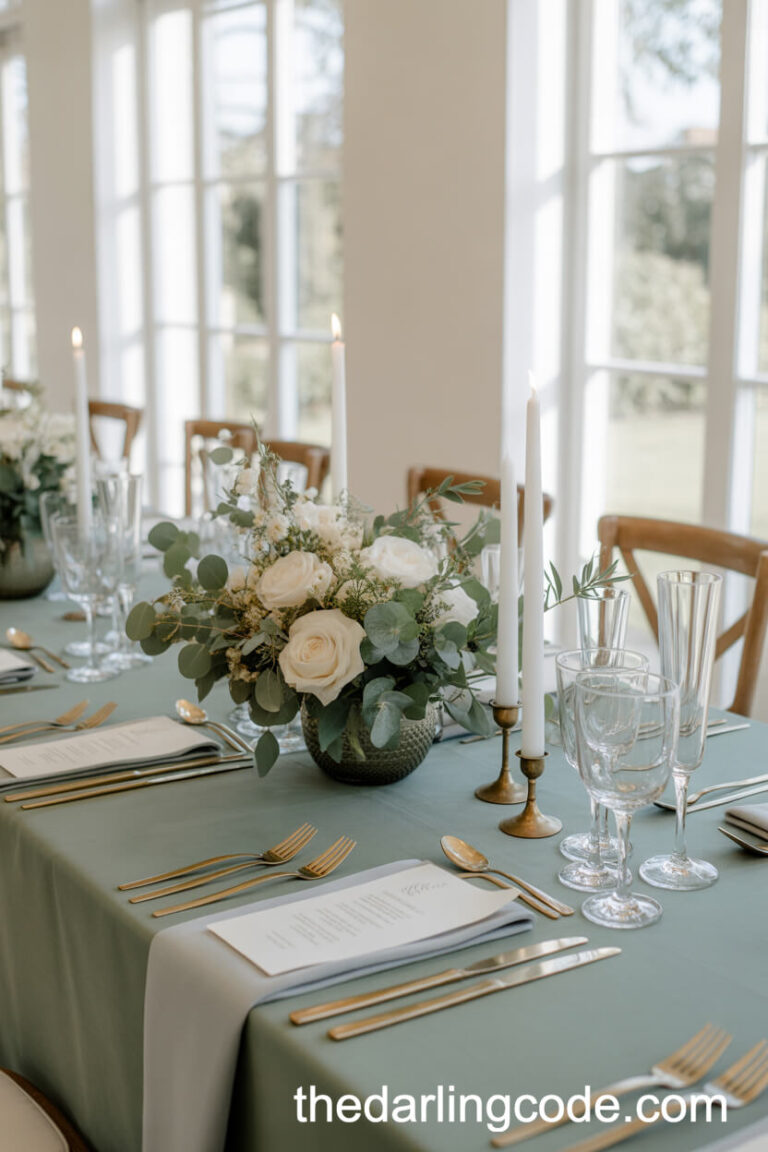 sage green wedding theme ideas