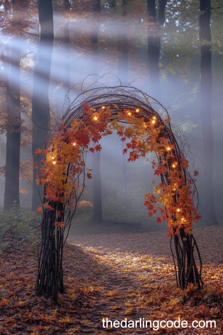 simple wedding arch