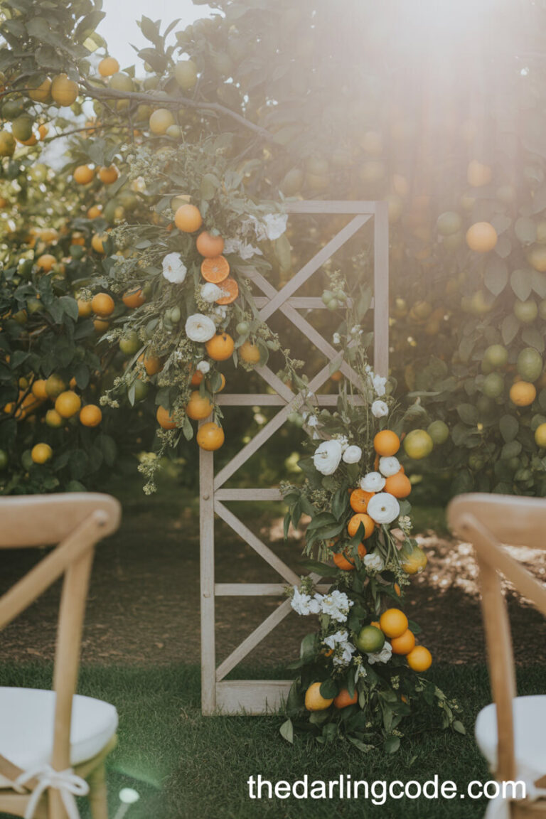 simple wedding backdrop ideas