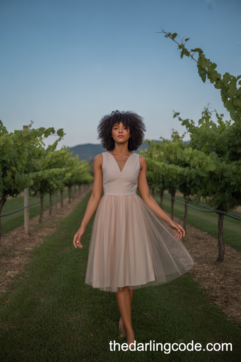 Sleeveless Tulle Skirt Wedding Dress