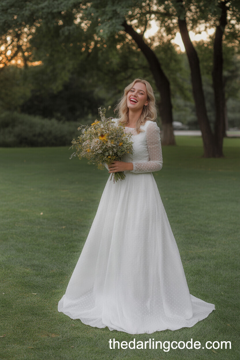 Classic Long Sleeve Wedding Dress
