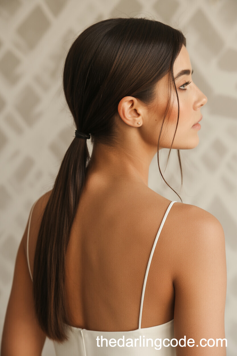 Sleek Low Ponytail