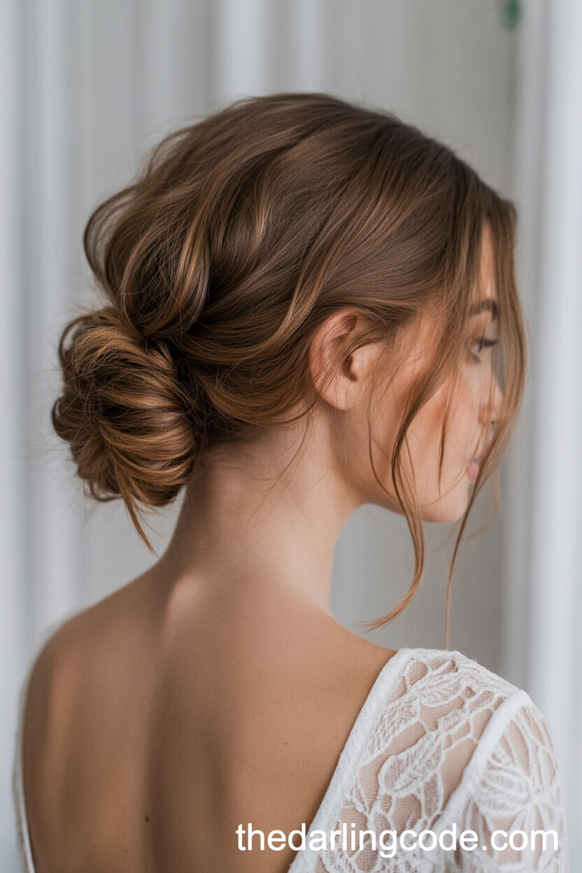 Loose Messy Low Bun