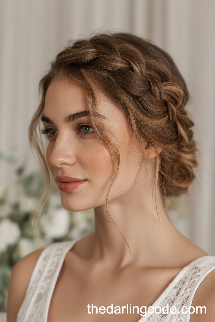 Soft Loosely Braided Updo