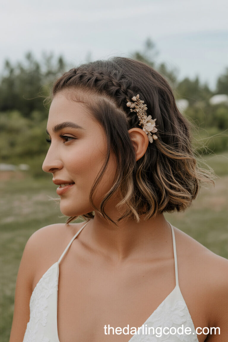 simple wedding hairstyles for short hair