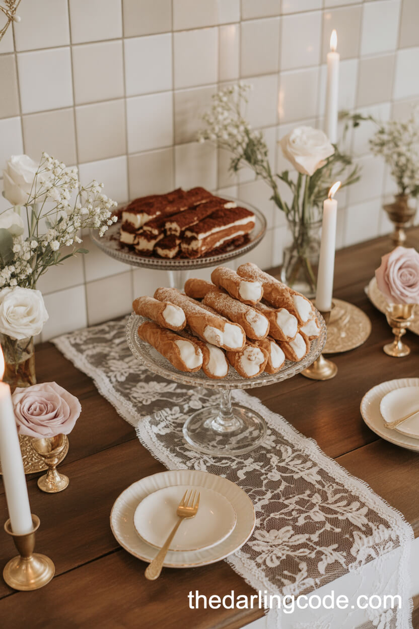 Opulent Dessert Table With Classic Italian Sweets