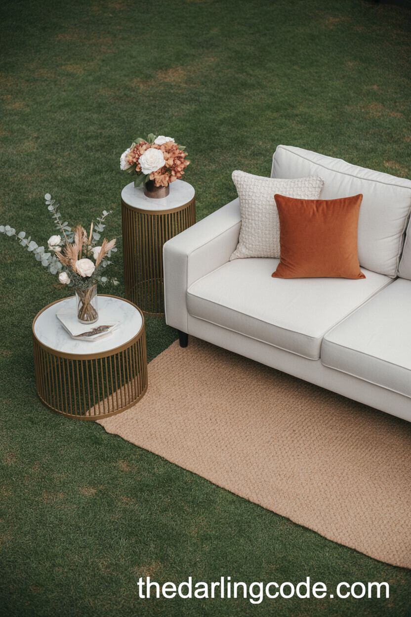 Chic Outdoor Lounge Area