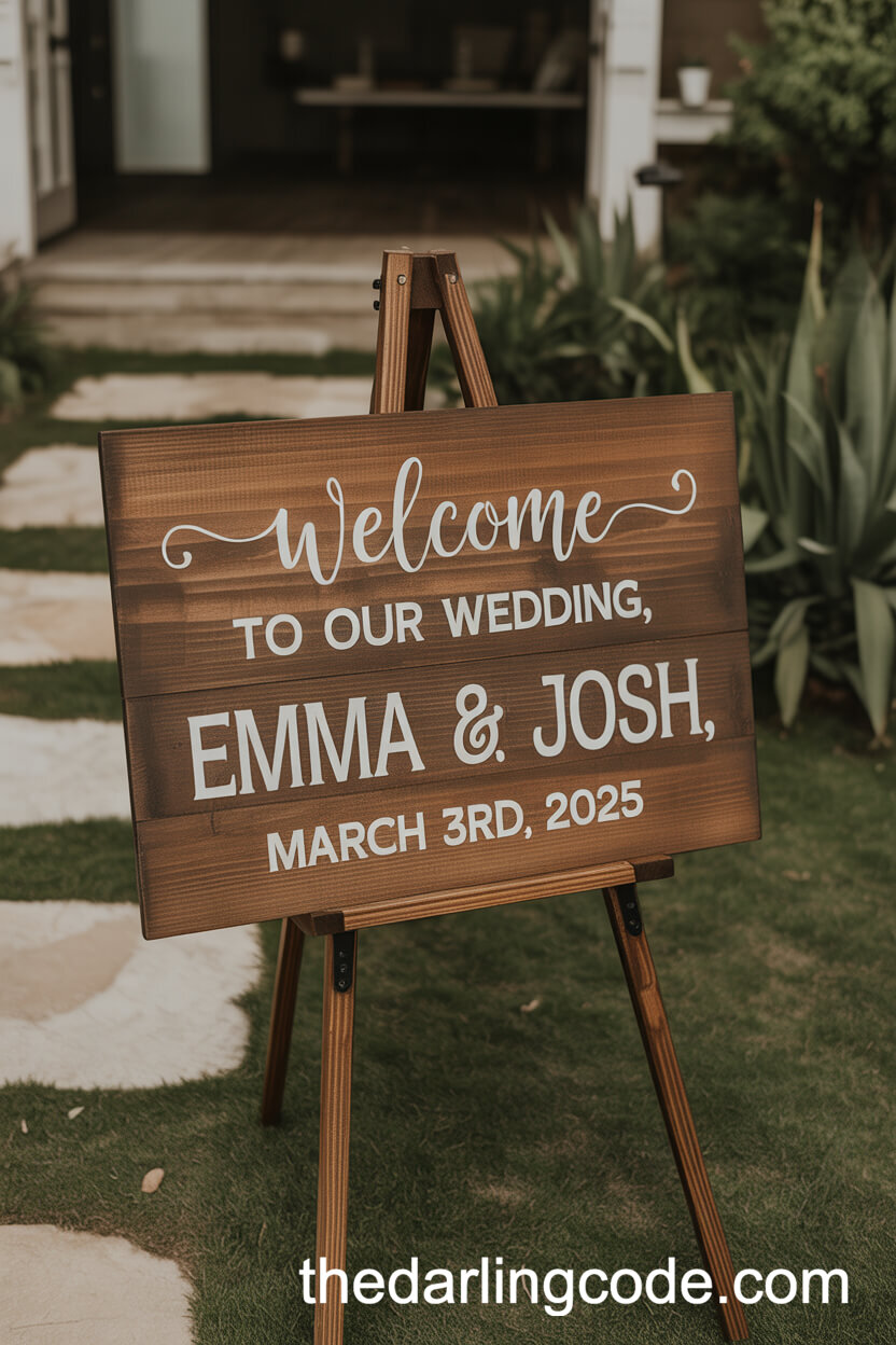 Personalized Welcome Sign