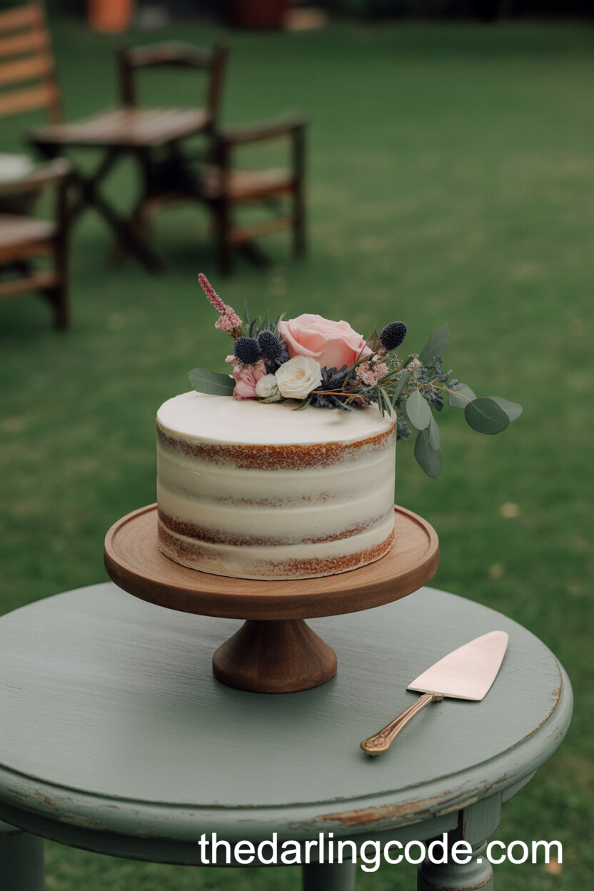 Intimate Wedding Cake Display