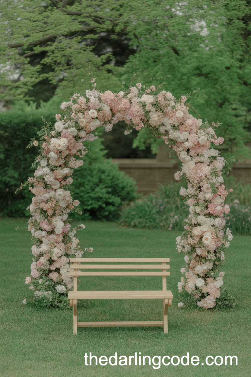 Pastel Floral Photo Arch