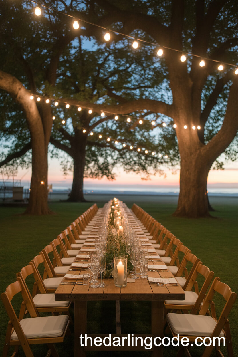 Fairy Light And Candlelit Banquet