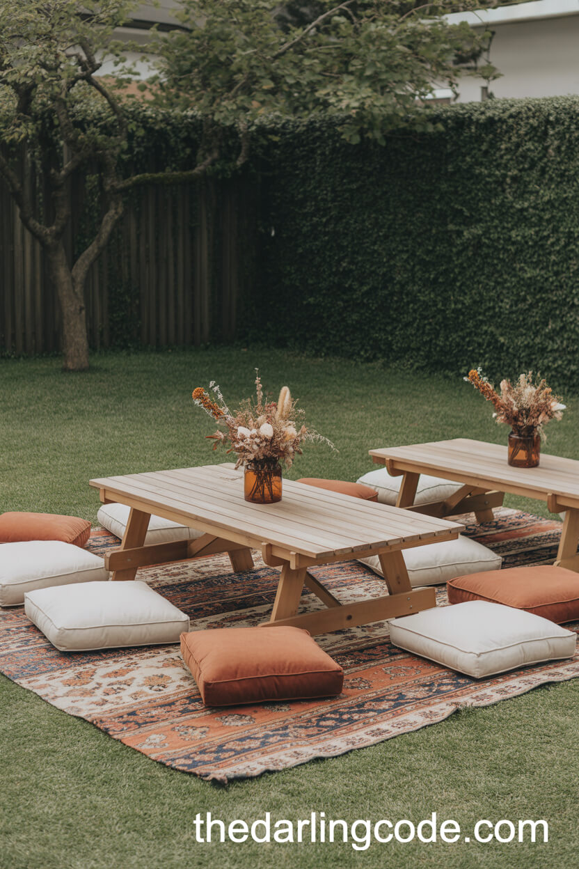 Laid-Back Picnic Seating Arrangement