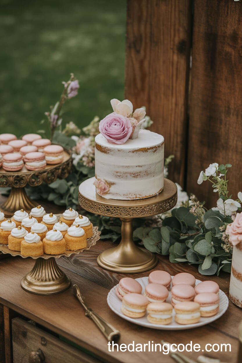 Whimsical Dessert Table With Vintage Accents