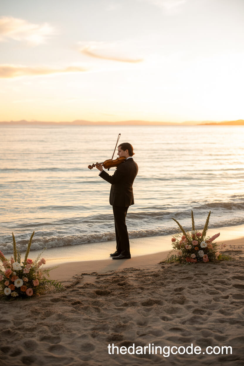 Live Violinist For A Dreamy Beach Ambience
