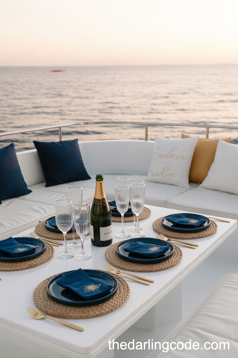Intimate Yacht Engagement Celebration At Sunset
