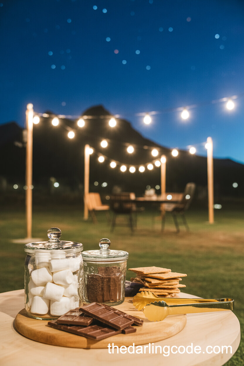A Gourmet S'mores Bar Under The Stars