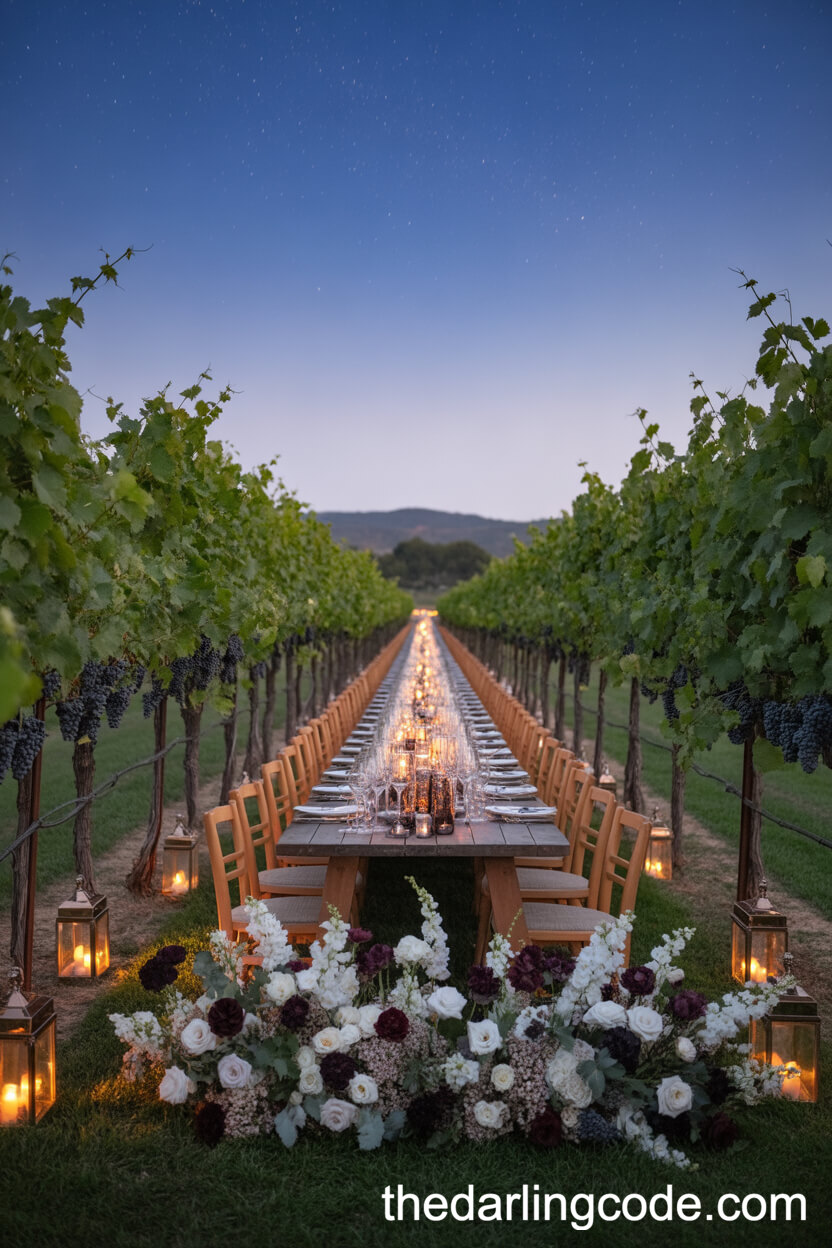 Vineyard Banquet Among The Grapevines