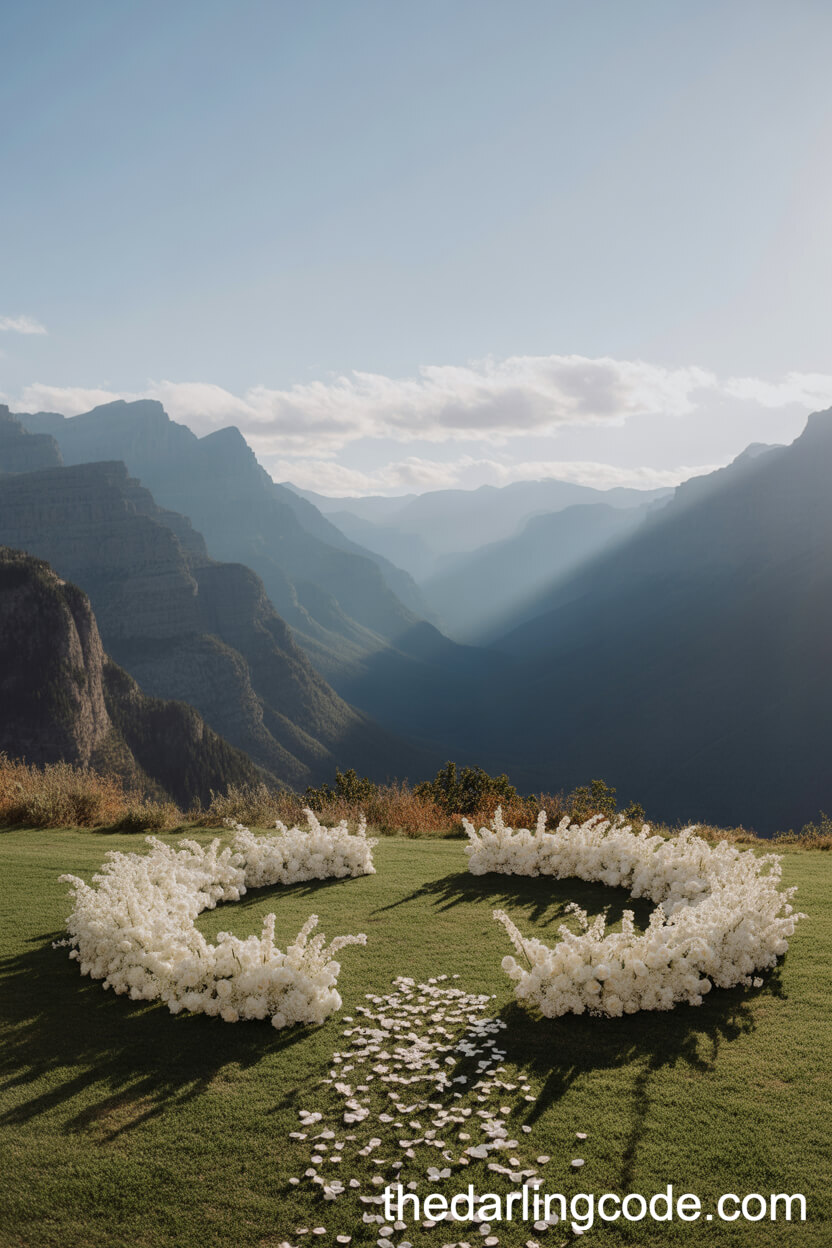 Mountain Overlook Ceremony With Scenic Views