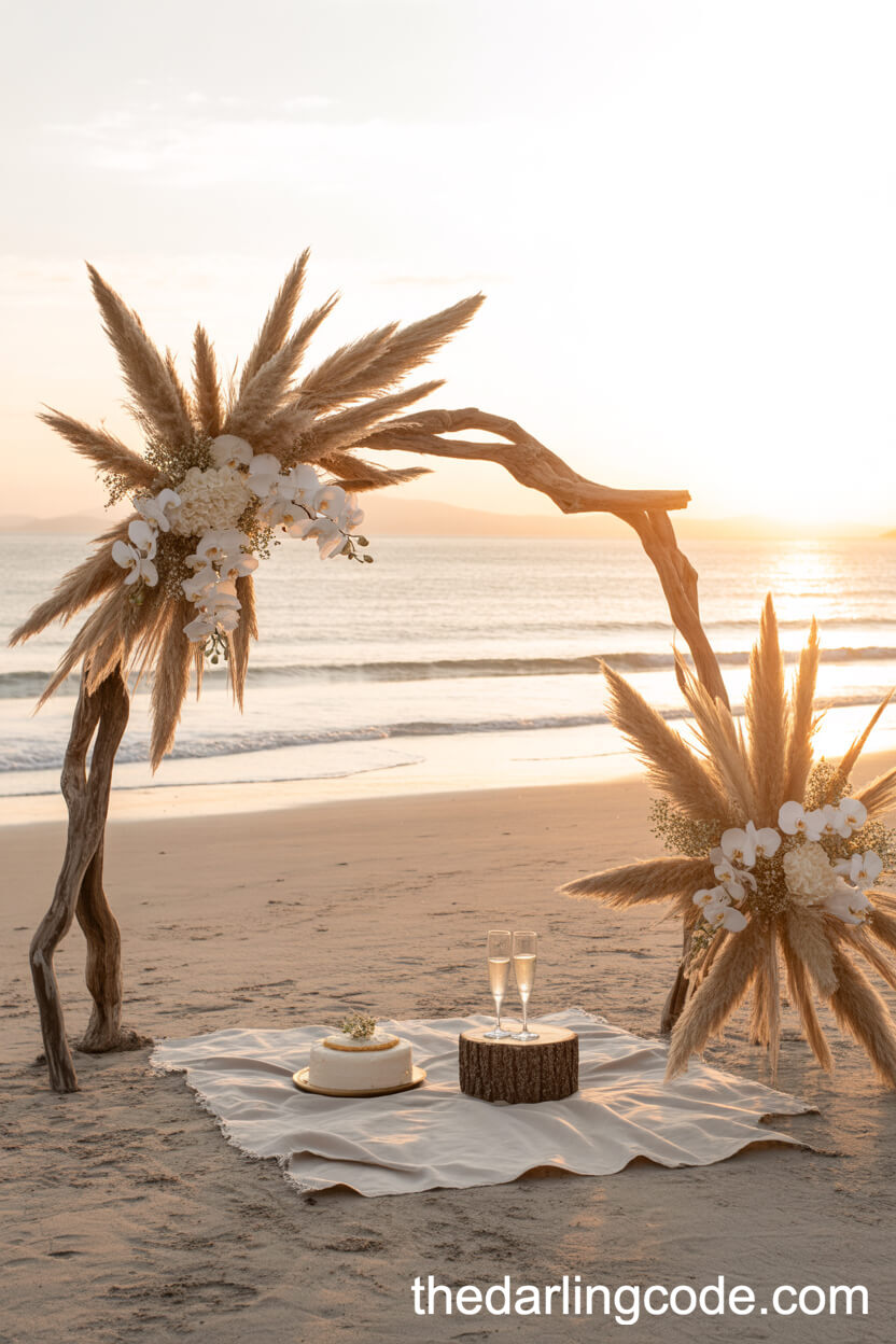 Romantic Seaside Elopement At Sunset