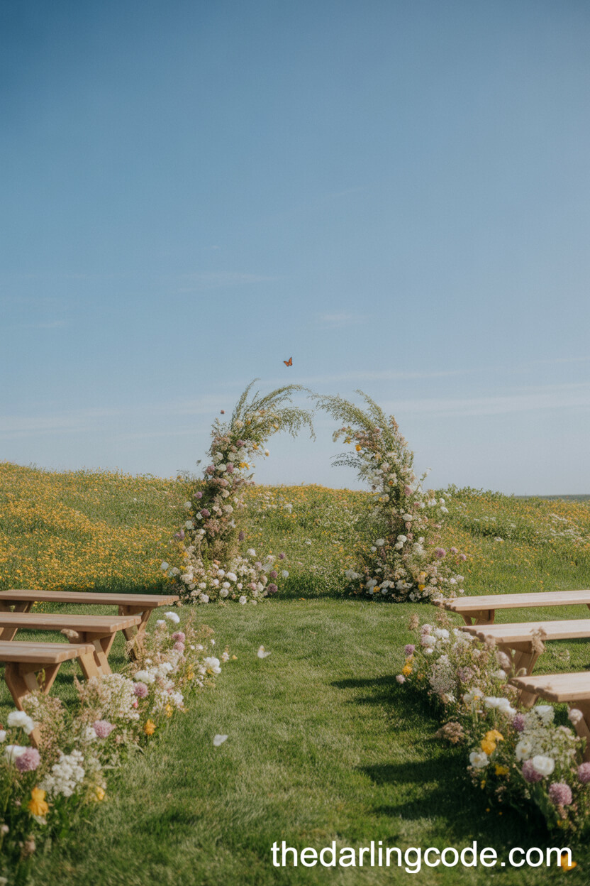 Wildflower Meadow Wedding With Local Floral Accents