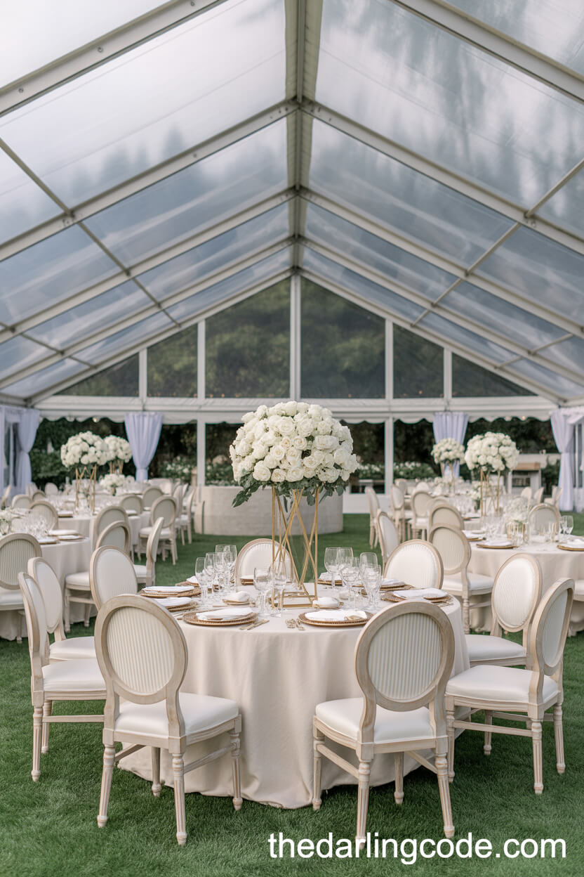 Luxury Garden Tent Wedding With Classic Decor