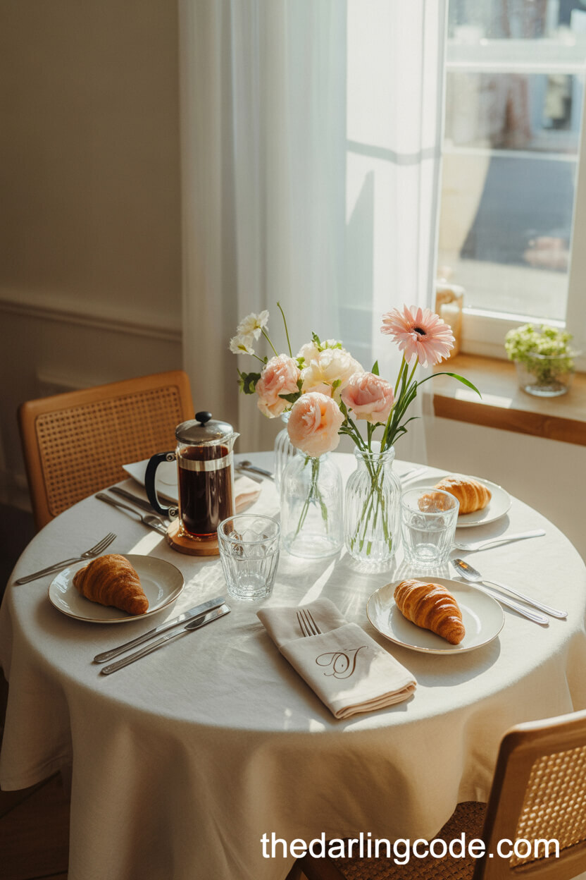 Cozy Wedding Breakfast In A Sunlit Dining Room