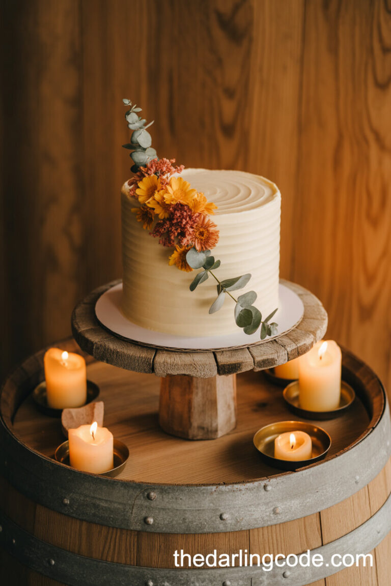 small rustic wedding cake ideas