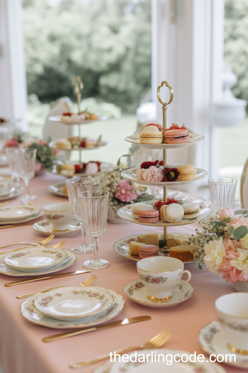 Charming Afternoon Tea Wedding Reception