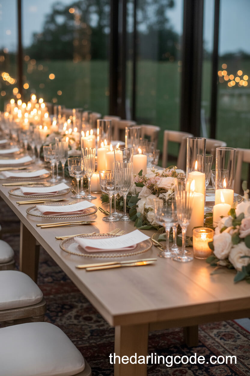 Luxurious Intimate Reception Table Décor