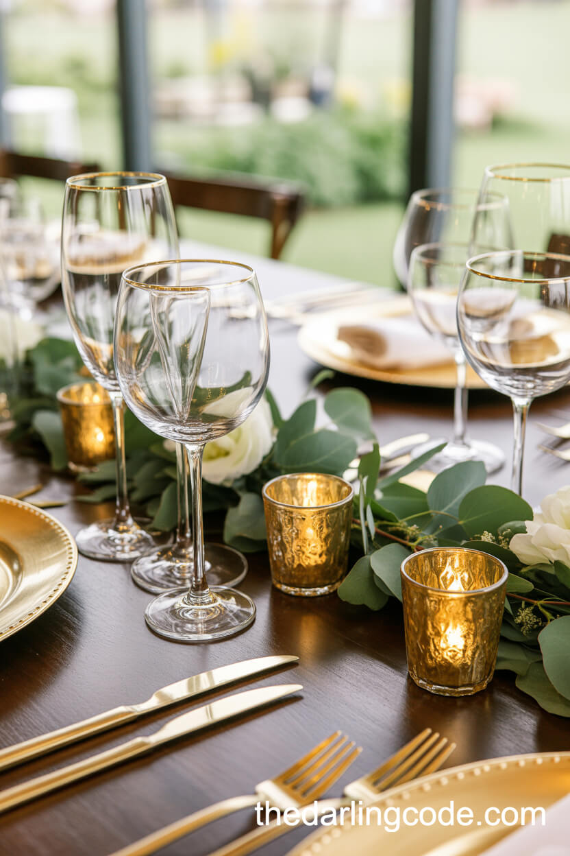 Gold-Accented Elegance In Natural Light