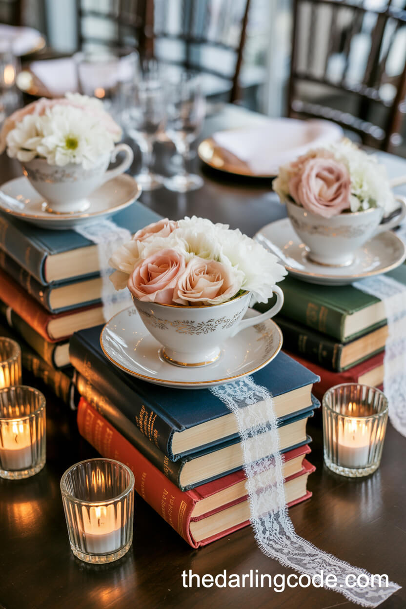 Literary Romance With Teacup Florals