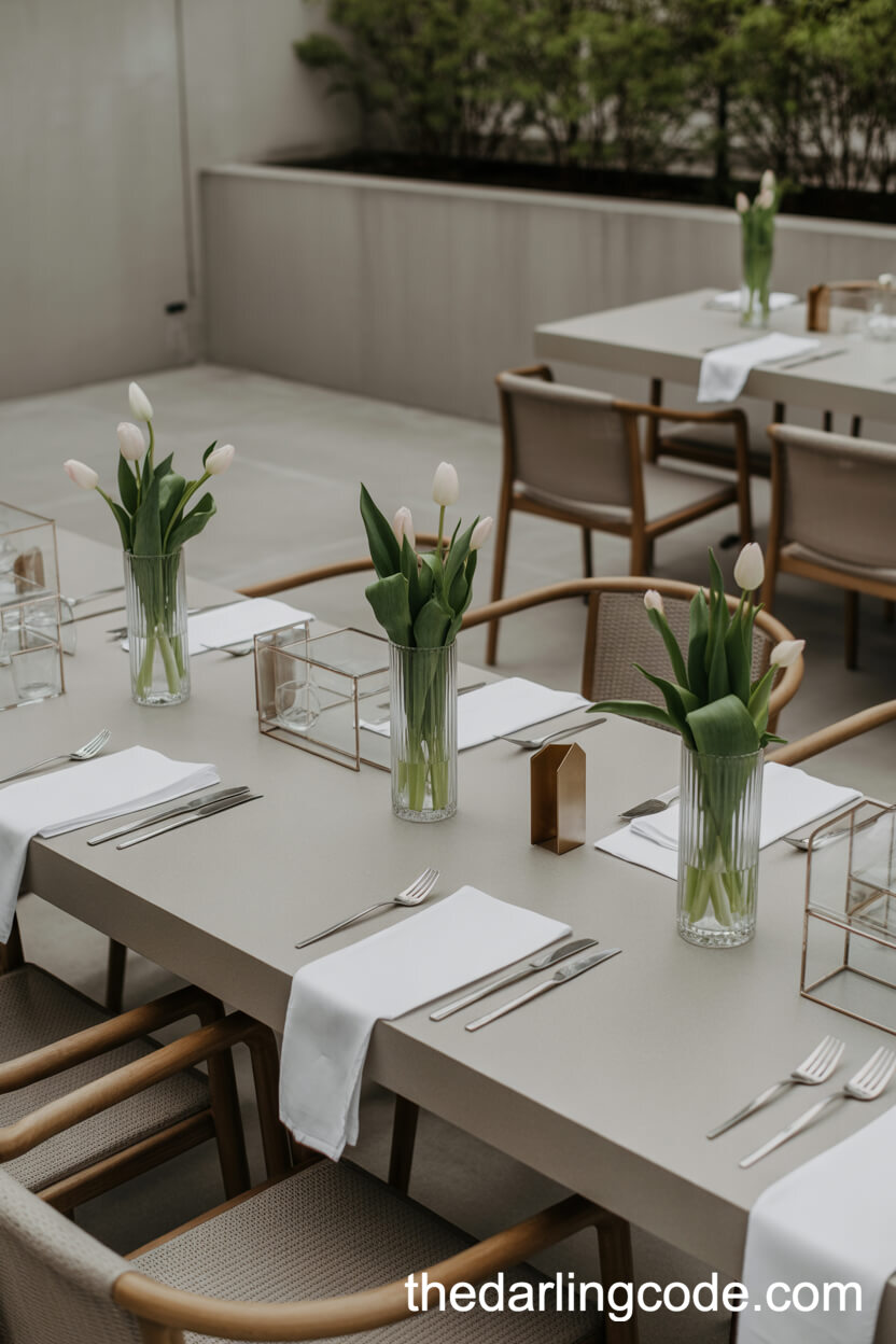 Modern Open-Air Courtyard Gathering With Minimalist Decor