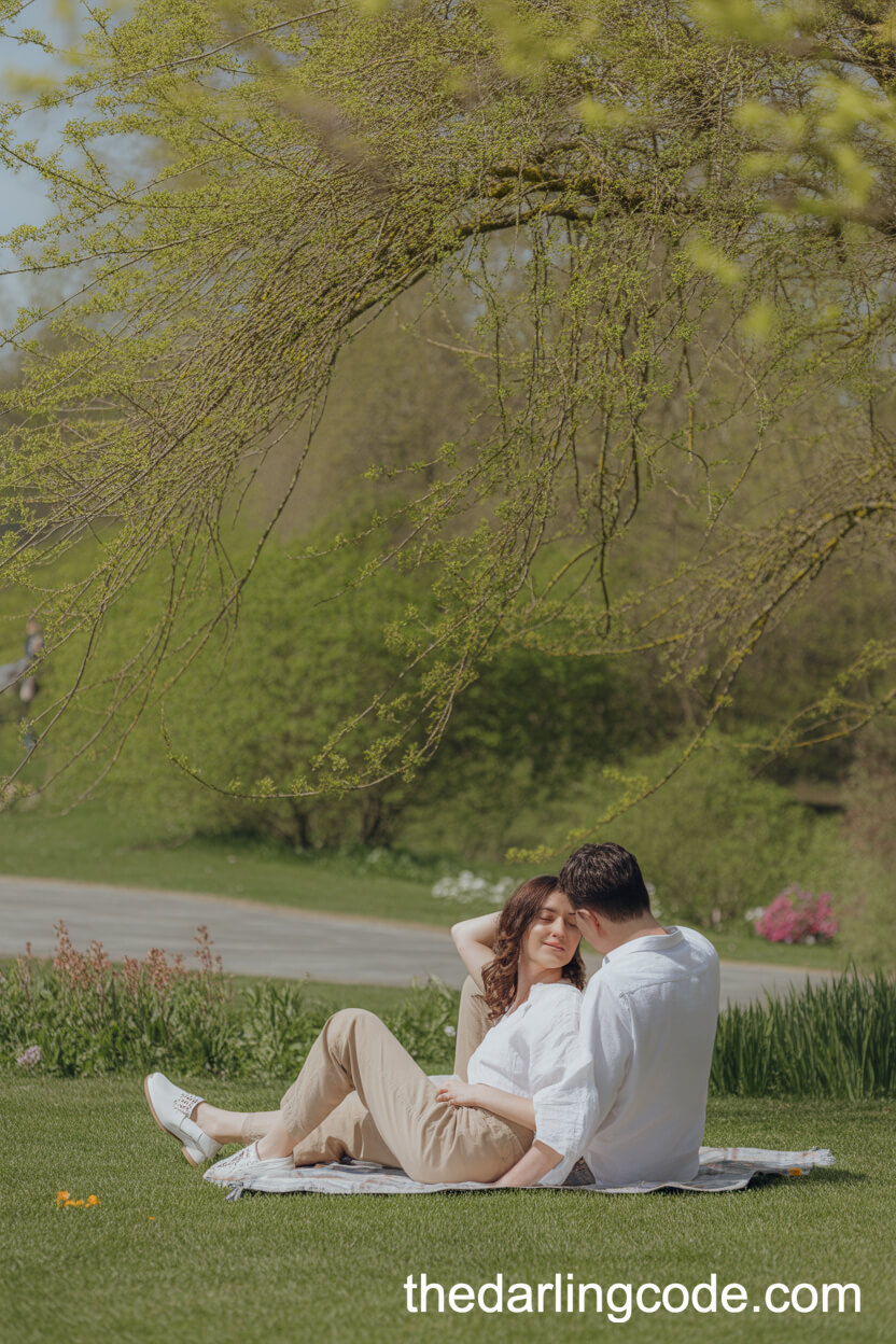 Intimate Picnic Beneath A Willow Tree