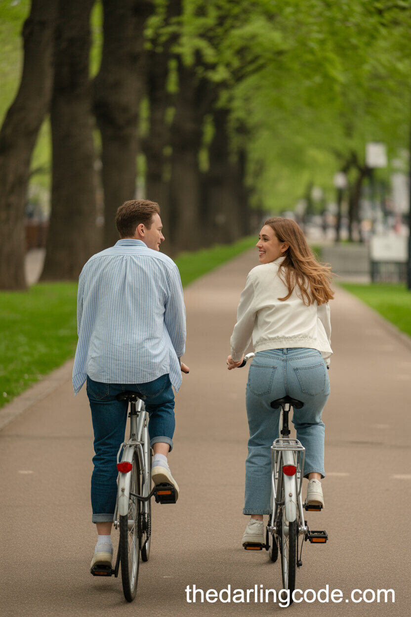 Carefree Bike Ride Through City Park