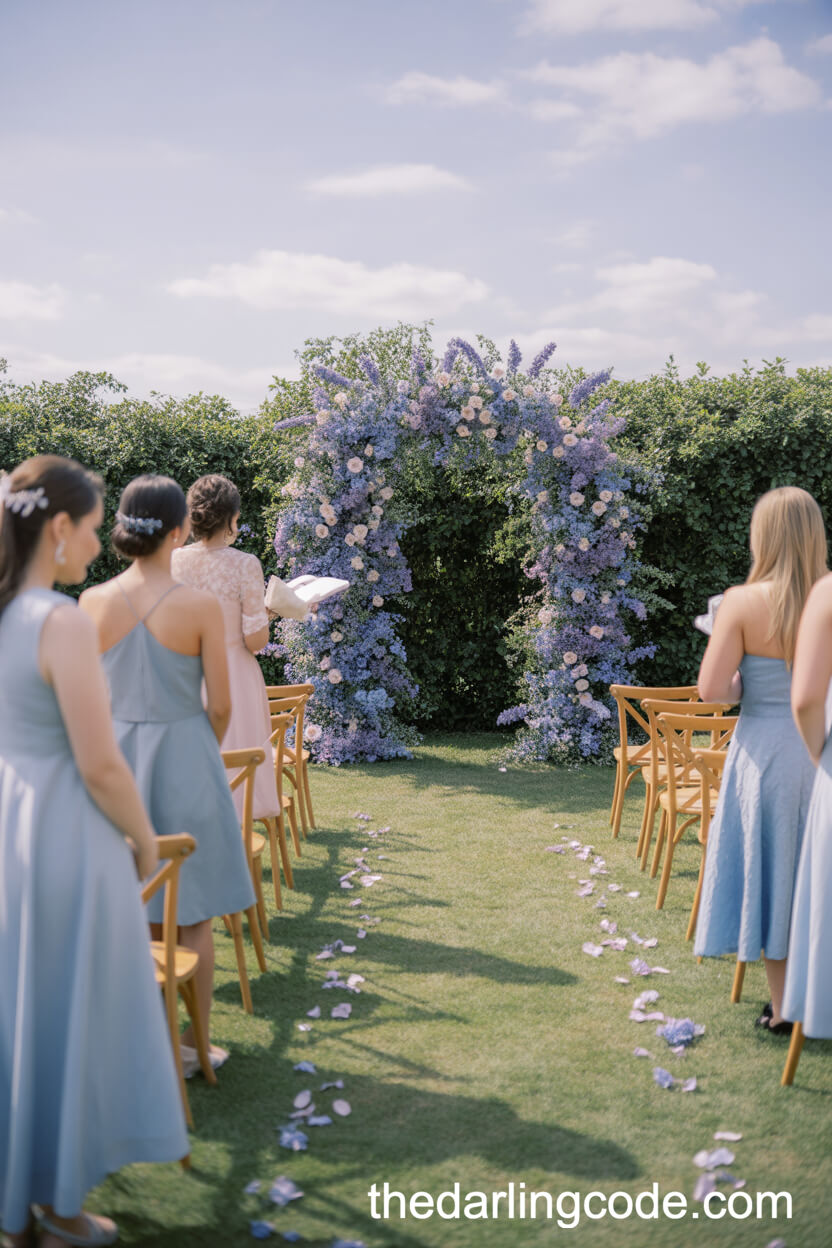 Lavender And Dusty Blue Spring Wedding Colors