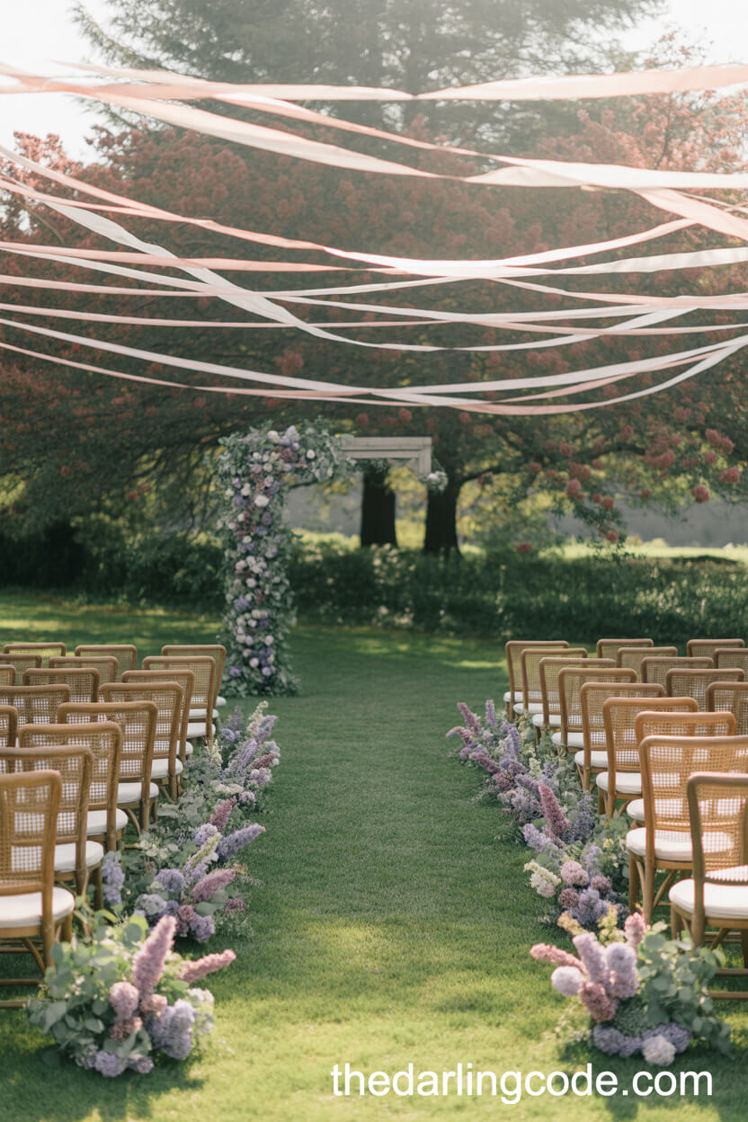 Lilac And Sage Outdoor Ceremony Palette