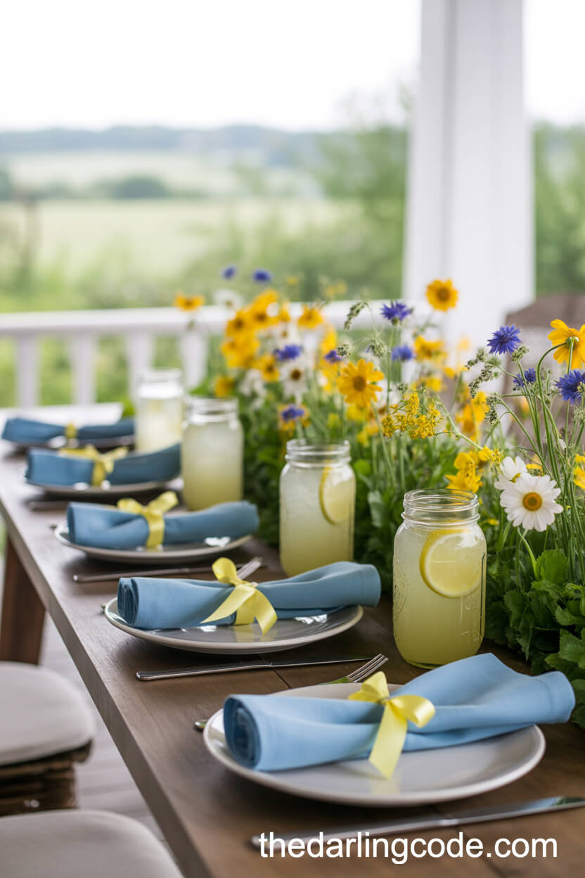 Sky Blue And Buttercup Yellow Brunch Colors