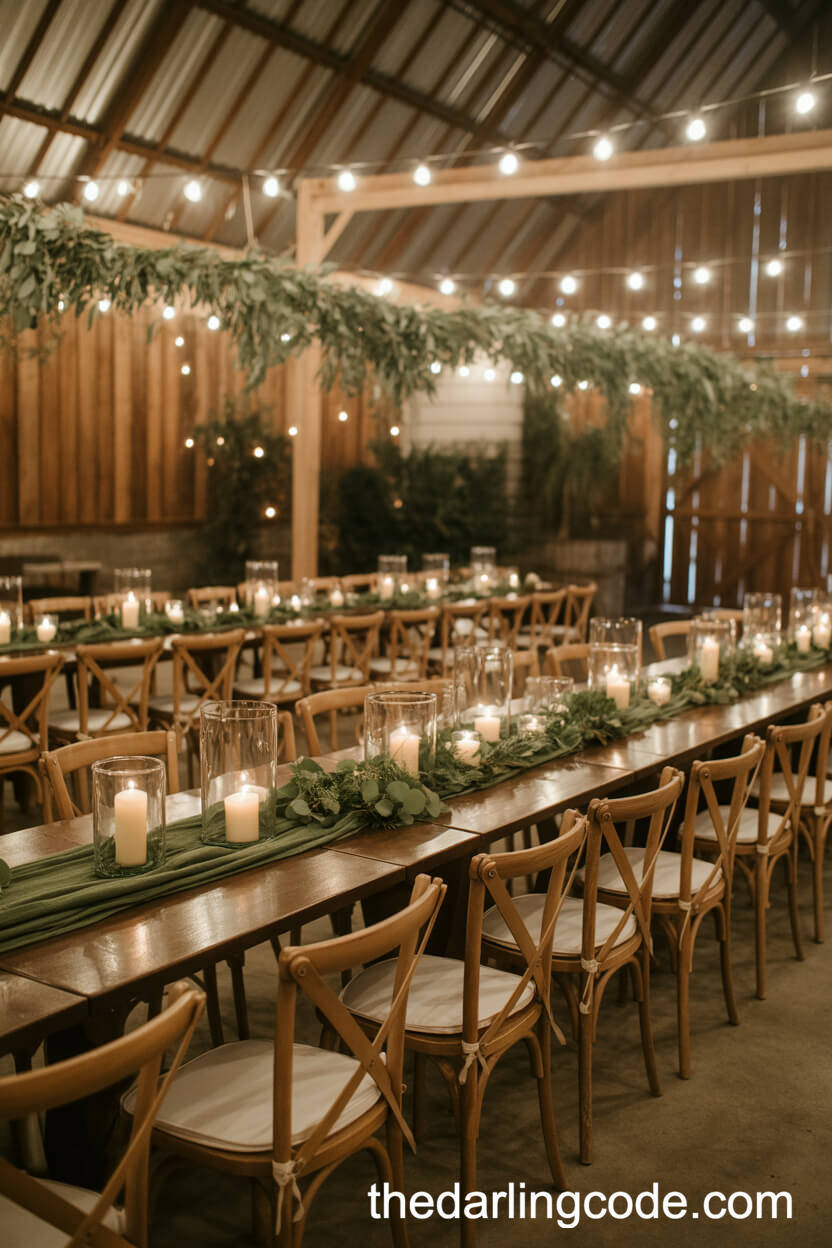 Olive Green And Cream Rustic Barn Palette
