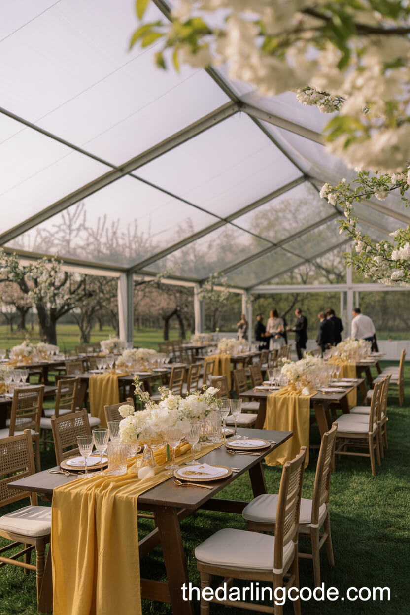 Butter Yellow And Ivory Reception Palette
