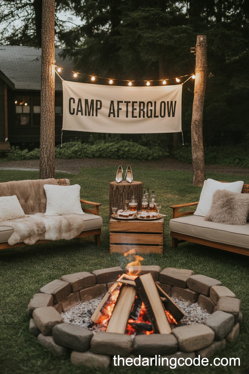 Fireside Afterparty With Elegant Camp Vibes