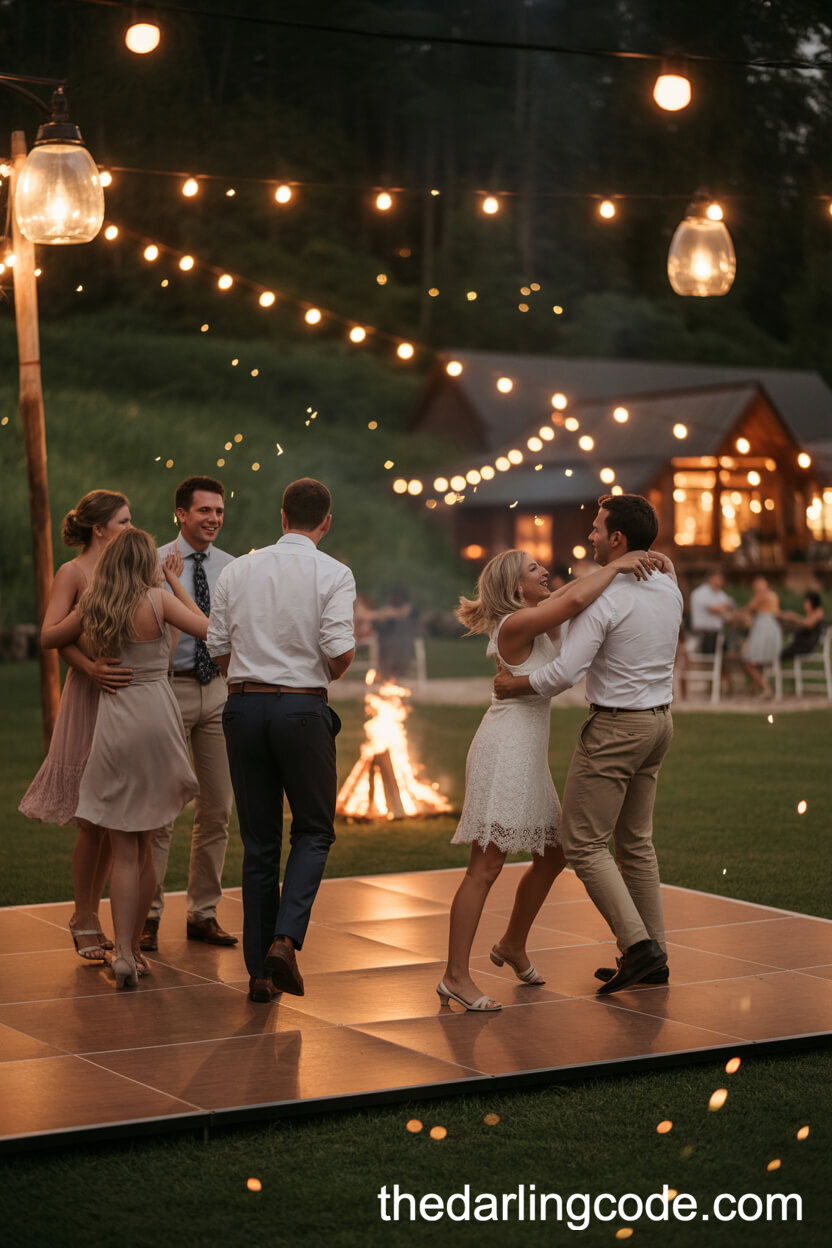 Starlit Outdoor Dance Floor Celebration