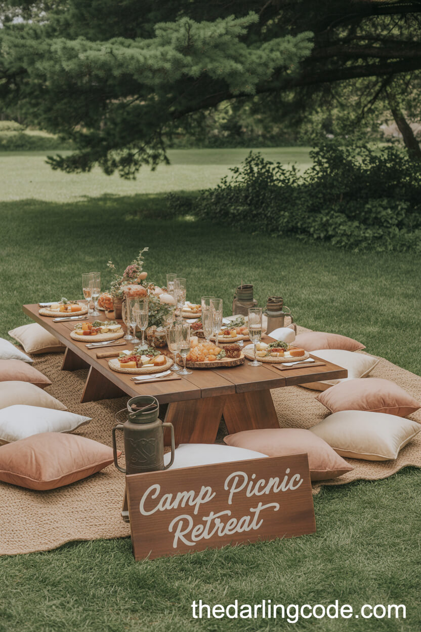 Luxurious Picnic Wedding Reception