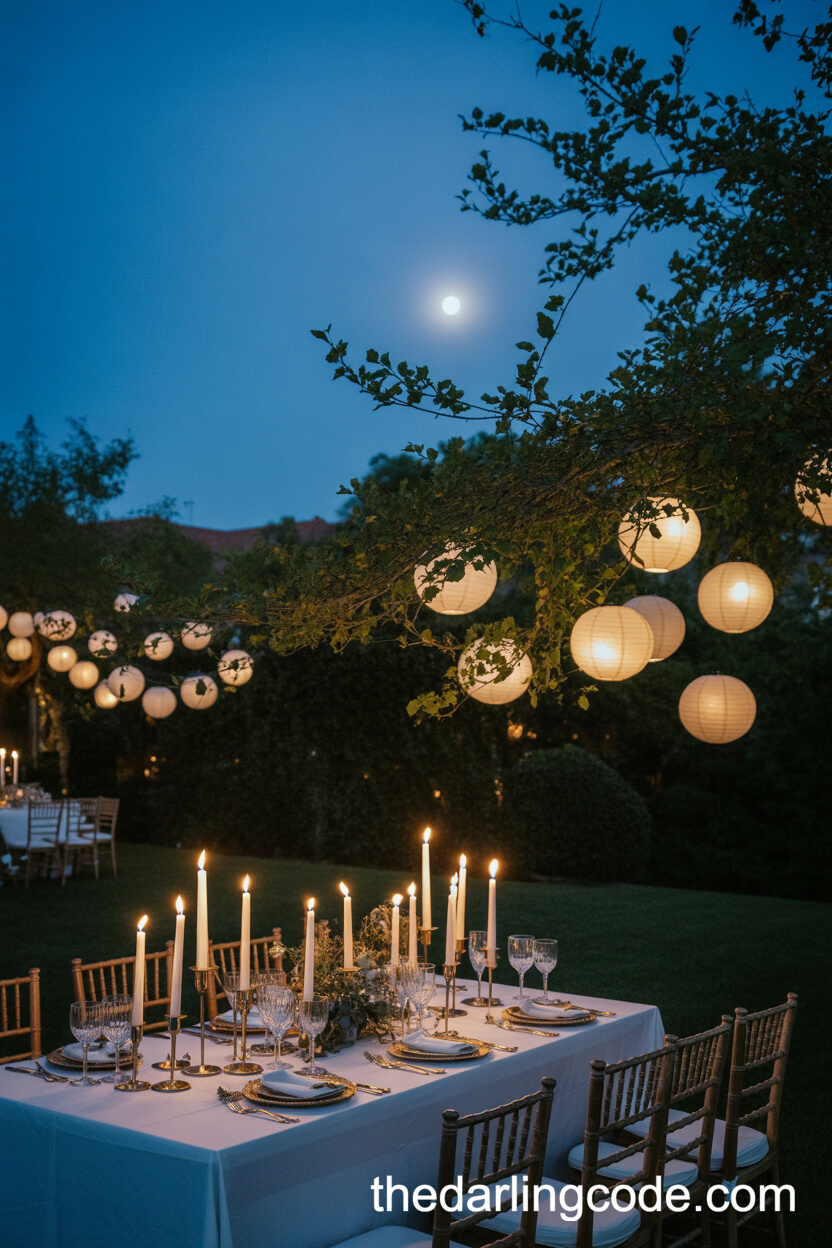 An Intimate Moonlit Garden Party