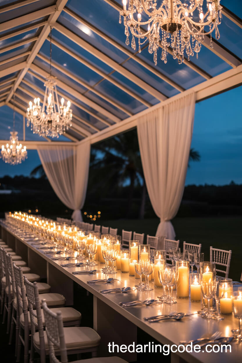 Romantic Candlelit Pavilion Dinner