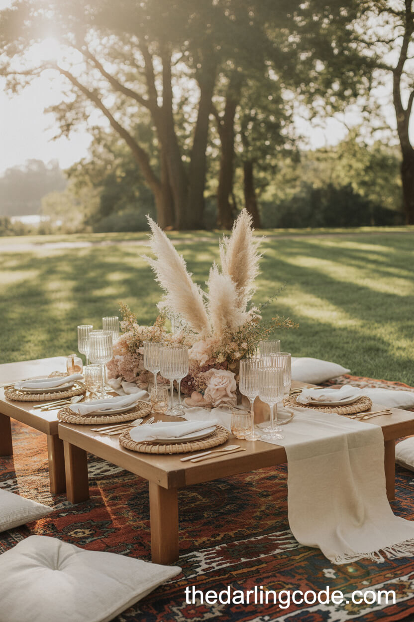 Dreamy Boho Picnic In A Sun-Dappled Park